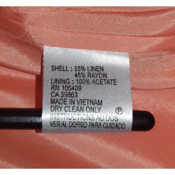 Tahari by Arthur S. Levine Linen Blend Dress Sz 10 Y2K Minimalist Career Style - Picture 13 of 13